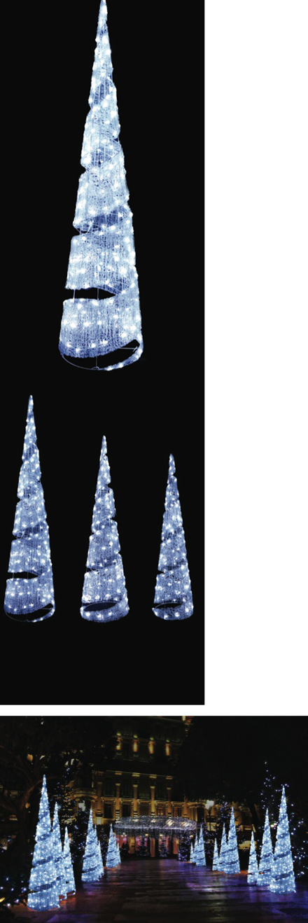 LEDクリスタルグロー ビッグコーンスパイラル